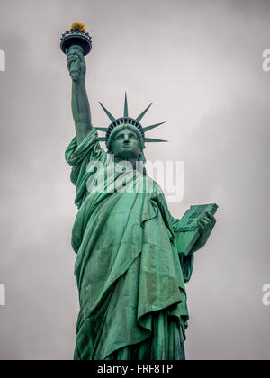 Die Statue of Liberty, Liberty Island, New York City, USA. Stockfoto