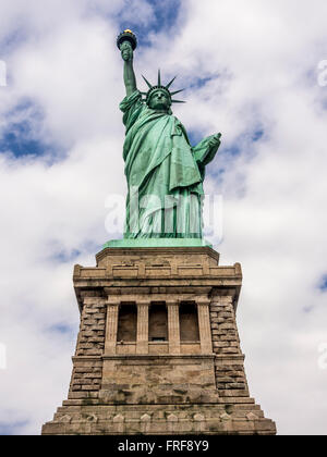 Die Statue of Liberty, Liberty Island, New York City, USA. Stockfoto