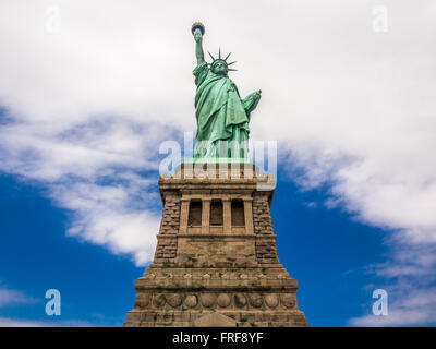 Die Statue of Liberty, Liberty Island, New York City, USA. Stockfoto