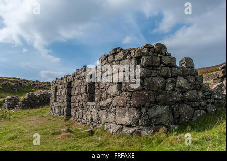 Ein Haus in dem verlassenen Dorf Crackaig auf der Isle of Mull, Schottland Stockfoto