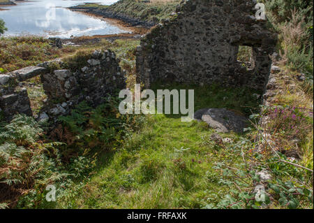 Cruck Mühle am Cragaig auf der Insel Ulva Schottland Stockfoto