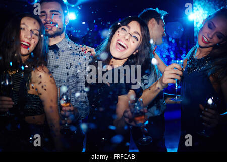 Tanzen auf party Stockfoto