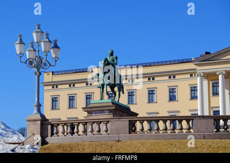 Der Königspalast in Oslo, Norwegen Stockfoto