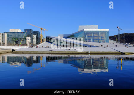 Opernhaus von Oslo, Norwegen Stockfoto