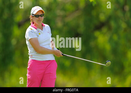 Battle Creek, Mich, USA. 7. Juni 2014. Danielle Mills in der zweiten Runde der FireKeepers Casino Hotel Meisterschaft in Battle Creek Country Club in Battle Creek, Michigan am 7. Juni 2014. ZUMA PRESS/Scott A. Miller © Scott A. Miller/ZUMA Draht/Alamy Live-Nachrichten Stockfoto