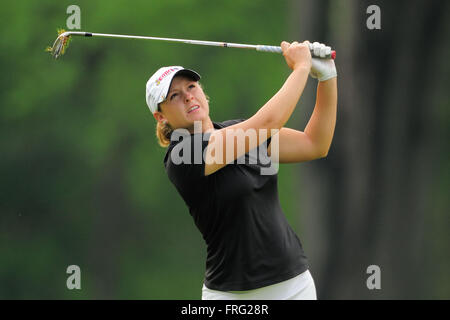 Battle Creek, Mich, USA. 8. Juni 2014. Kristi Cardwell während der Endrunde der FireKeepers Casino Hotel Meisterschaft in Battle Creek Country Club in Battle Creek, Michigan am 8. Juni 2014. ZUMA PRESS/Scott A. Miller © Scott A. Miller/ZUMA Draht/Alamy Live-Nachrichten Stockfoto