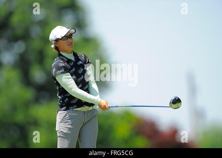 Battle Creek, Mich, USA. 8. Juni 2014. Min Lee während der Endrunde der FireKeepers Casino Hotel Meisterschaft in Battle Creek Country Club in Battle Creek, Michigan am 8. Juni 2014. ZUMA PRESS/Scott A. Miller © Scott A. Miller/ZUMA Draht/Alamy Live-Nachrichten Stockfoto