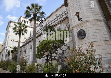 Allée St. Jean Paul II in der St. Nicholas Kathedrale in Monaco, Frankreich Stockfoto