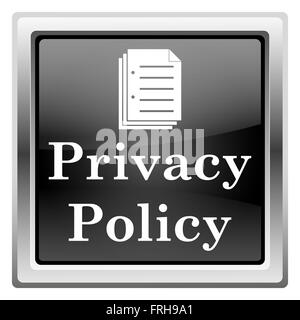 Metallische Symbol mit Design in weiß auf schwarzem Hintergrund Stockfoto