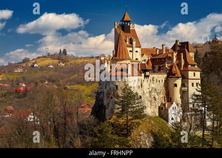 Dracula Schloss in Bran, Siebenbürgen, Rumänien. Stockfoto