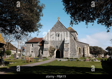 St. Margarets Church in Rottingdean in der Nähe von Brighton East Sussex UK Stockfoto