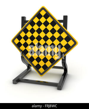 Straßenschild - Ende der Zeile, dies ist ein Computer generierten und 3d gerenderten Bild. Stockfoto