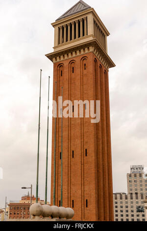 Placa De Espanya, Platz von Spanien, Barcelona, Spanien Stockfoto