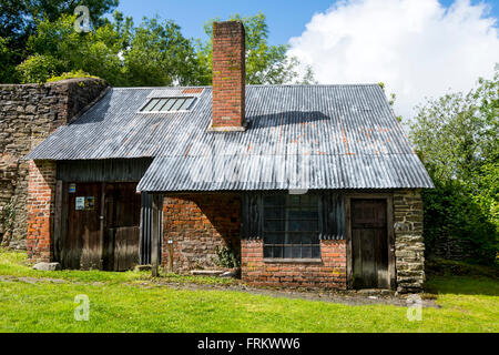 Des Schmieds Shop an der Spitze der Snailbeach Mine, Stiperstones Ridge, Shropshire, England, UK. Stockfoto