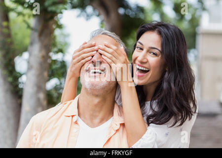 Portrait von einer Frau, die Augen des Menschen Stockfoto