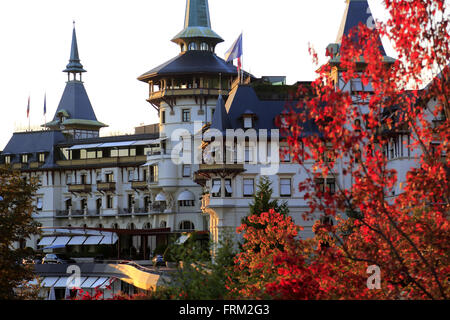 Außenansicht des Dolder Grand Hotel, Zürich, Schweiz Stockfoto