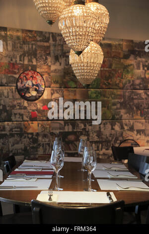 Dining Hall HILTL das weltweit älteste durchgehend offen vegetarische Restaurant in Zürich Stockfoto