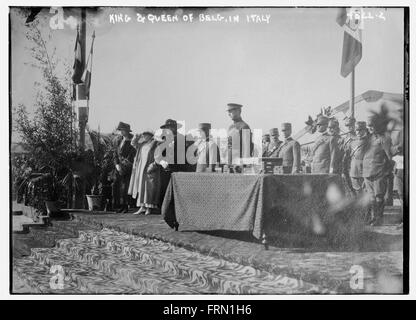 König & Königin der Belg [d.h. Belgien] in Italien Stockfoto