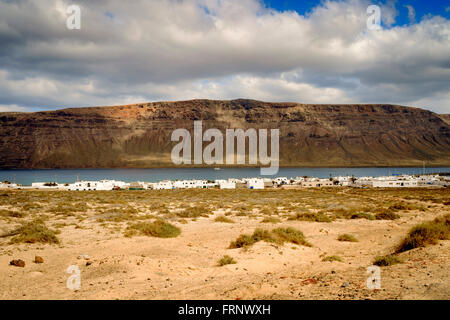 Caleta de Sebo Stadt, la Graciosa, Kanarische Inseln, Spanien, Europa, Stockfoto