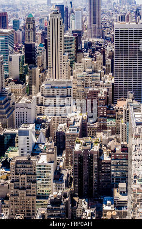 Gebäude von New York City, USA. Stockfoto