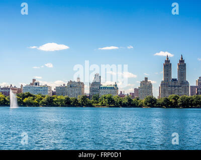 Jacqueline Kennedy Onassis Reservoir (Central Park Reservoir) Central Park, New York City, USA. Stockfoto