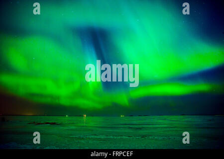 Aurora Borealis in Oulu, Finnland Stockfoto