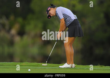 Daytona Beach, FL, USA. 29. September 2013. Calle Nielson während der dritten Runde der Symetra Tour Championship LPGA International am 29. September 2013 in Daytona Beach, Florida. ZUMA Press/Scott A. Miller © Scott A. Miller/ZUMA Draht/Alamy Live-Nachrichten Stockfoto