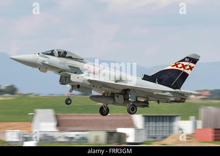 Royal Air Force (RAF) Eurofighter EF 2000 Typhoon multirole Kämpfer Flugzeuge ZK343 von 29 Grundlage Squadron RAF Coningsby.