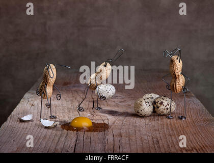 Einfache Dinge - Erdnuss Osterhasen Stockfoto