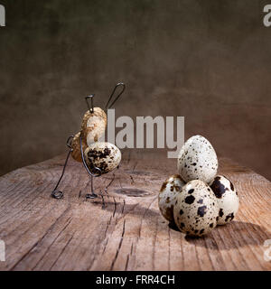 Einfache Dinge - Erdnuss Osterhasen Stockfoto