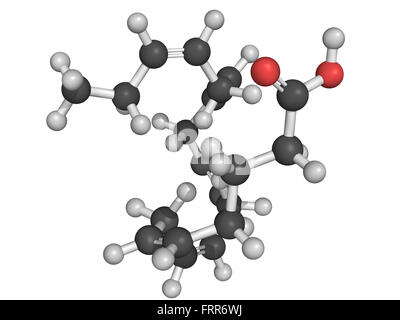 Säure (EPA) Omega-3 Fettsäuren Eicosapentaensäure, Molekülmodell. EPA ist reich an vielen Fischölen. Stockfoto