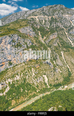 Landschaft der Gorges Du Verdon in Süd-Ost-Frankreich. Provence-Alpes-Cote d ' Azur. Stockfoto