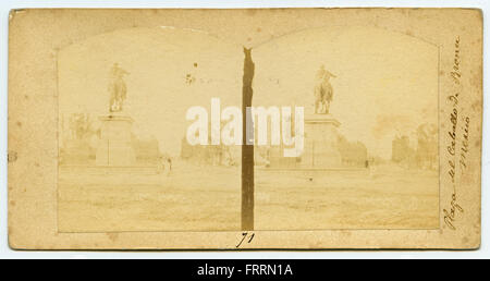 Plaza del Caballo de Bronce, Mexiko Stockfoto