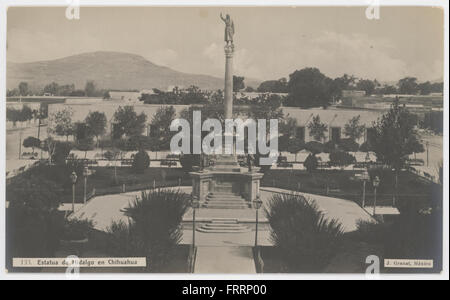 Estatua de Hidalgo de Chihuahua Stockfoto