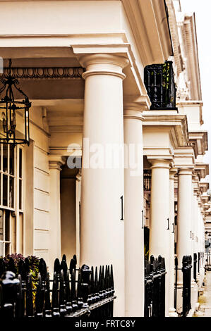 Häuser in Belgravia, London Stockfoto