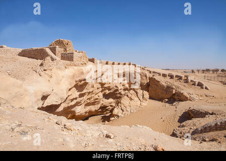 Die antike Stadt Ubar, Shisr in Dhofar-Region, Oman. Stockfoto