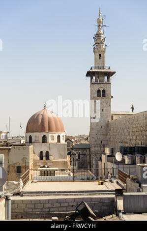 Ganz normaler Tag im Souq Al-Hamidiyah in der Altstadt von Damaskus. Stockfoto