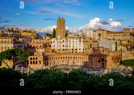 Trajan Markt (Mercati di Traiano), Rom, Italien Stockfoto