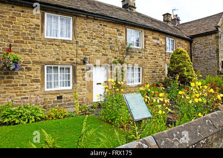 Rose Cottage, wo neun Mitglieder der Adelsfamilie Thorpe von Beulenpest Eyam Derbyshire Peak District National Park England starb Stockfoto