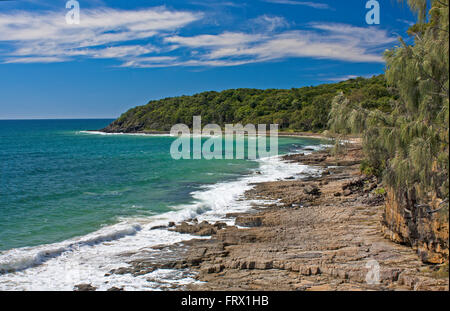 Noosa Beach Szene Australien Stockfoto