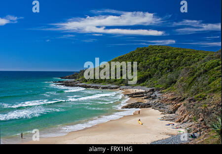 Noosa Beach Szene Australien Stockfoto