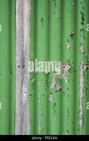 Textur abblätternden Farbe grünen Stockfoto