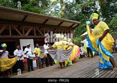 Afro-kolumbianische Tänze Stockfoto