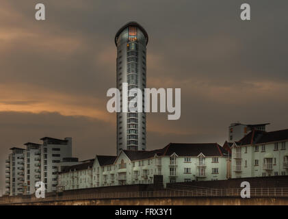 Meridian Tower Swansea Stockfoto