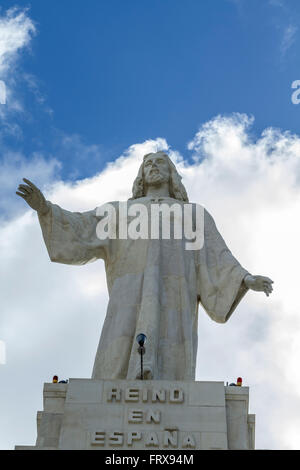 Cerro de Los Angeles liegt in der Gemeinde von Getafe, Madrid. Es gilt der geographischen Mitte des iberischen Stifts Stockfoto