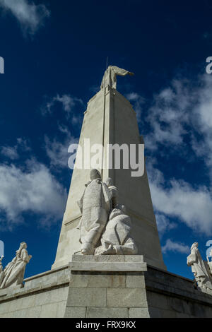 Cerro de Los Angeles liegt in der Gemeinde von Getafe, Madrid. Es gilt der geographischen Mitte des iberischen Stifts Stockfoto