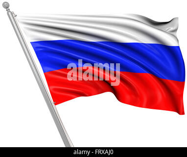 Flagge von Russland, ist dies ein Computer generierten und 3d gerenderten Bild. Stockfoto