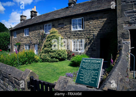 Plague Cottage of Mary Hadfield in Eyam, Derbyshire, England Stockfoto