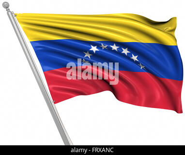 Flagge Venezuelas, ist dies ein Computer generierten und 3d gerenderten Bild. Stockfoto