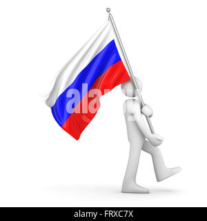Flagge von Russland, ist dies ein Computer generierten und 3d gerenderten Bild. Stockfoto